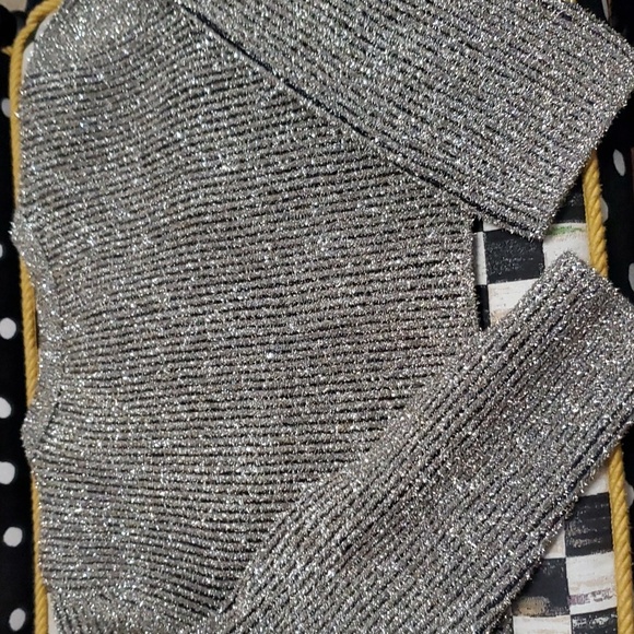 H&M Cropped Metallic Cardigan - Picture 8 of 11